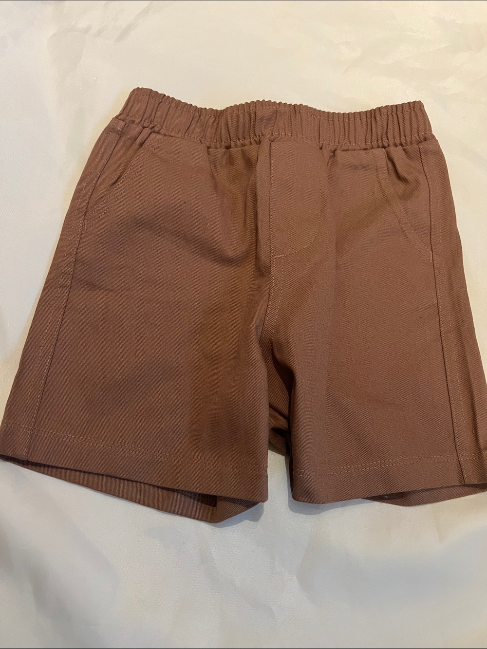 “Bundle 10/$13” Kidgets 24M Brown Elastic Waist boy toddler summer Shorts